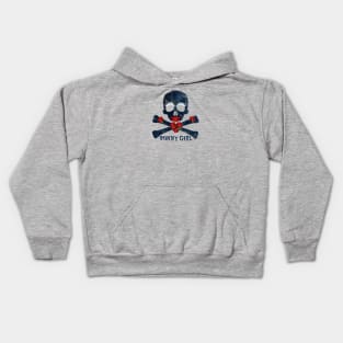 Bonny Pirate Girl, Skull and Crossbones Kids Hoodie